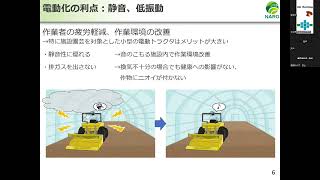 スマート農業シンポジウム「農研機構のスマート農業技術開発　電動農機開発の意義」