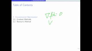 Prerequisites of Model Predictive Control: Optimization– Part 3
