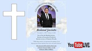 Celebrating the Life of Roland Jacinto, Live Streaming of the Funeral Service Tuesday, 4th Feb 2026.