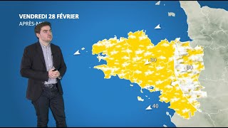 Bulletin météo pour le vendredi 28 février 2025