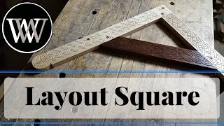 How to Make a Layout Square With Maple and Walnut a Hand tool Woodworking Project