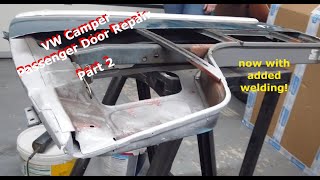 Bertie Part 2 - VW T2 Bay window passenger door repair - 2 Repair Panel and door bar