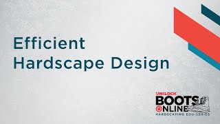 Principles of Efficient Hardscape Design