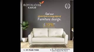 India's No:1 Furniture Brand Showroom with Huge Varieties and More Discounts in karur city