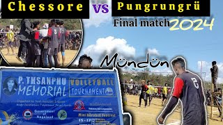 Volleyball Final Chessore vs Pungrungrü // Tsüngkamnyo cum mini Hornbill Festival || Mündün