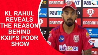 IPL 2020: KL Rahul highlights the reason why KXIP is placed at the bottom of points table