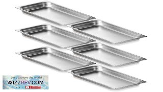 VEVOR 6 Pack Hotel Pans Full Size Anti-Jam Steam Pan 0.8mm Thick Review