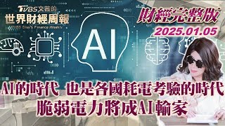 【完整版下集20250105】AI的時代 也是各國耗電考驗的時代 脆弱電力將成AI輸家 TVBS文茜的世界財經周報 20250105