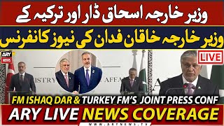 🔴LIVE | FM Ishaq Dar Joint Press Conference with Turkey's FM | ARY News Live