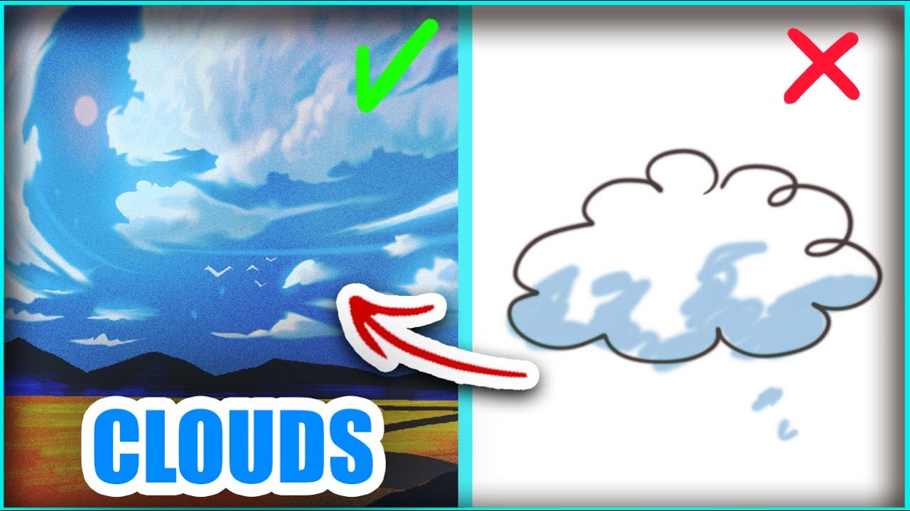 How To Draw Clouds Digital Painting