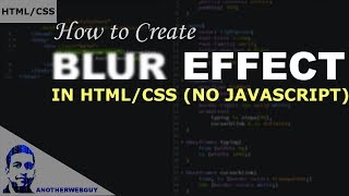 How to create BLUR TEXT EFFECT using just HTML/CSS | Code Snippet #1