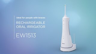 Panasonic Rechargeable Oral Irrigator EW1513W for Orthodontic Patients (Oceania)