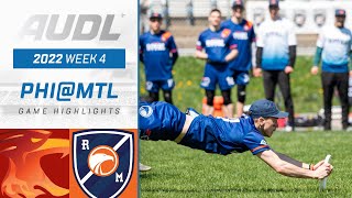 2022 AUDL: Philadelphia Phoenix at Montreal Royal | Week 4 | Game Highlights