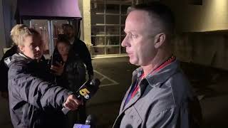 Fayetteville police chief speaks after officer fatally shot outside station