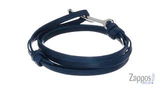 Miansai Anchor On Leather Bracelet SKU: 9035909