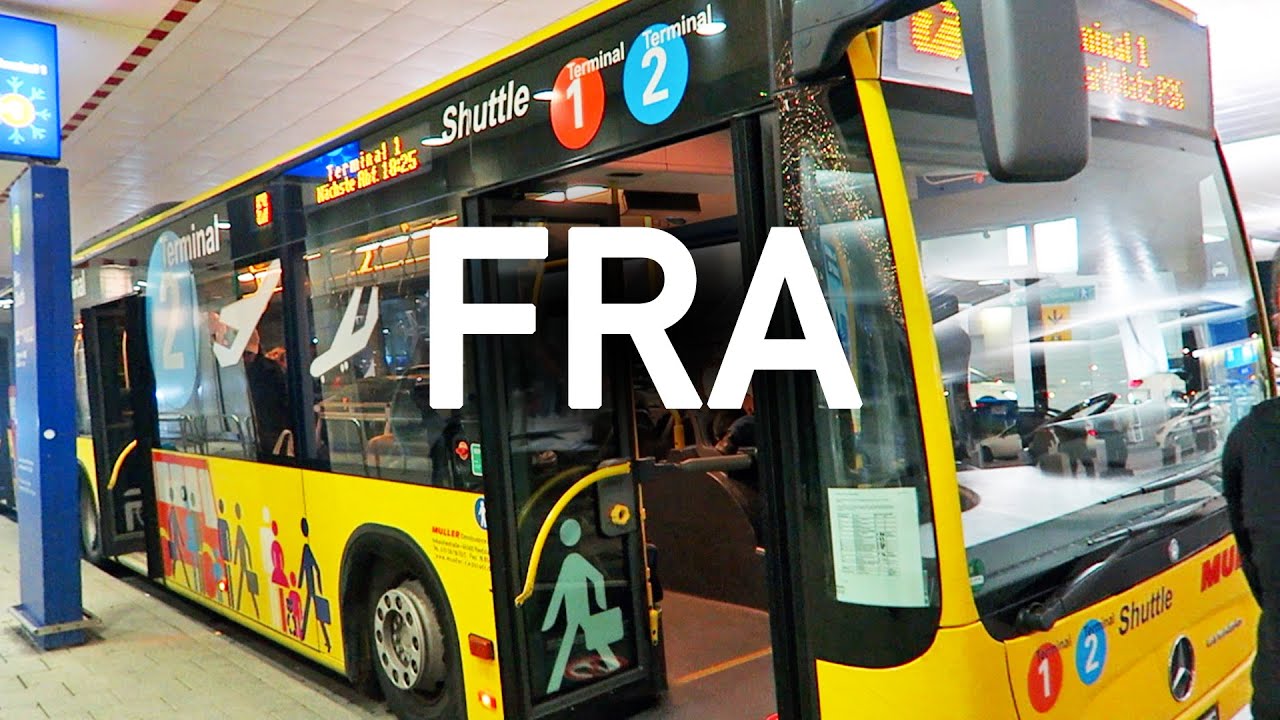 Frankfurt Airport Shuttle Bus, Terminal 2 To 1, And The Train Station ...