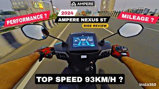 2024 Ampere Nexus ST Electric Scooter First Night Ride Review | Headlamp Power Test | Worth it