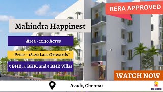 Mahindra Happinest Avadi, Chennai |☎️+91-6366782381 |🏠Flats For Sale | Actual Video ( Tamil )