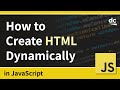 3 EASY Ways To Generate HTML with JavaScript for Beginners