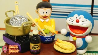 そば打ち名人ドラえもん！のび太くん食べてみて♪ / Doraemon that makes Japanese soba noodles