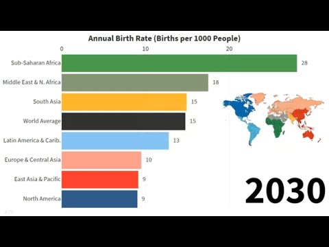 What is defined as the number of births each year for every 1000 people in the population?