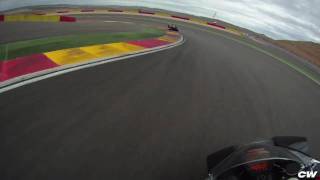 Onboard the KTM RC8R at Motorland Aragon