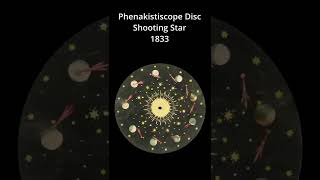 Phenakistoscope Disc - Shooting star  #shorts