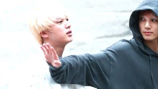 (진국)JK and Jin flirting at Music Bank: JINKOOK AUGUST MOMENTS PART1