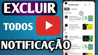 Como excluir permanentemente todas as notificações do Youtube (última atualização)