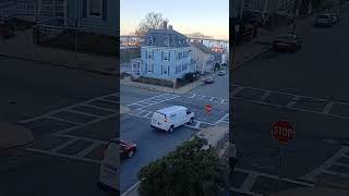 Two vans and a Toyota Accord run a stop sign violating a city ordinance #violation