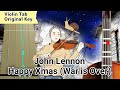 John Lennon - Happy Xmas (War is Over) Play Along Violin Tab Tutorial