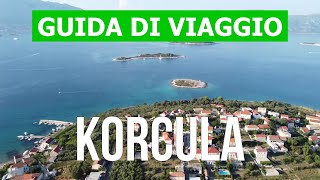 Isola di Korcula, Croazia | Spiagge, viaggio, natura, attrazioni | video 4k | Korcula cosa vedere