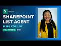 SharePoint List Agent in M365 Copilot — Full Tutorial & Demo 2026 #sharepoint  #copilot  #m365 365