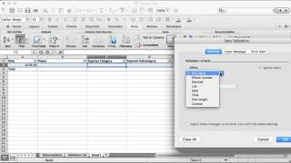 Excel Tip: Tables, Validation Lists and Indirect Function