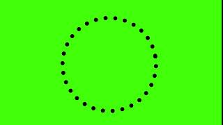 Green Screen Round Dots