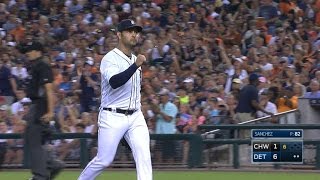 CWS@DET: Sanchez holds Sox to one run to earn the win