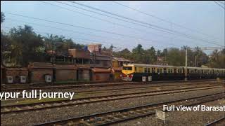 Barasat to Hridaypur full Journey [Full view of Barasat EMU carshed]