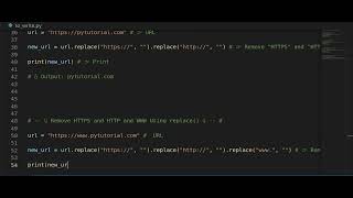 Remove HTTPS or HTTP From URL Python