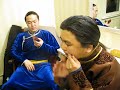 The Alash Ensemble, backstage khomus, Rhode Island - throat singing