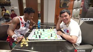 IShowSpeed Faces Manny Pacquiao in an Intense Chess Match 😭😭😂