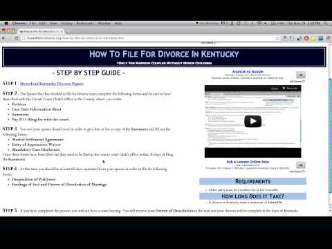 How to File For Divorce in Kentucky How to File For Divorce in Kentucky