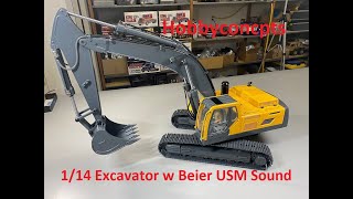 1/14 RC Hydraulic Excavator 360L RC4WD adding Beier USM-RC-2 Sound System
