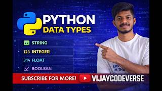 “Python Data Types from Zero 🚀 | int, float, str, bool Explained | Eng + Telugu”