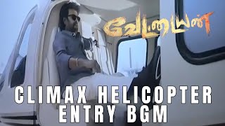 Vettaiyan : Climax Helicopter Entry BGM | Rajinikanth | Anirudh | High Quality BGM | FLM