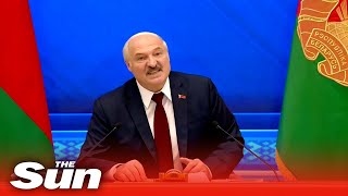 Belarus president tells UK to 'choke' on sanctions \u0026 denies dictatorship