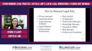 LLM Insights - Transforming Legal Practice: Suffolk Law's LLM in Legal Innovation \u0026 Technology