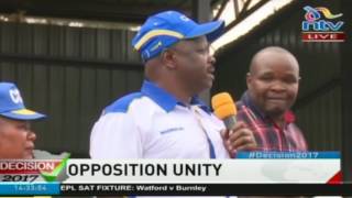 Bomet rally temporarily disrupted; Governor Ruto hits out at County commissioner, Jubilee -VIDEO