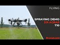 Full Spraying demo with the DJI Agras T10