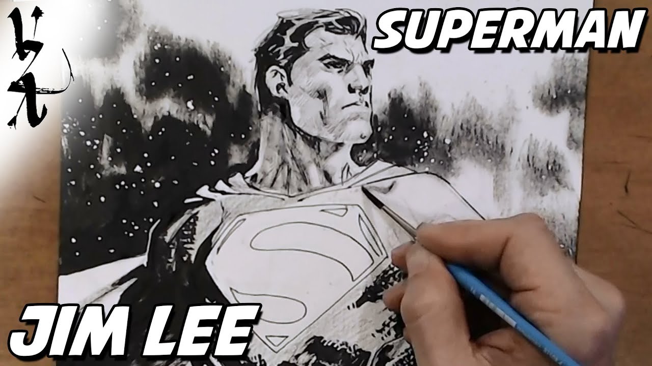 Jim Lee Superman Sketch Artwork Superman Unchained Drawing By Jim Lee