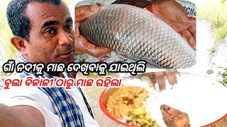 ଗାଁ ନଦୀରେ କେତେ ପାଣି ଦେଖିବାକୁ ଯାଇଥିଲି , ବୁଲା ବେପାରୀ ଠାରୁ ମାଛ ରଖିଲି